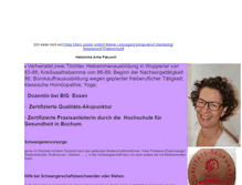 Tablet Screenshot of hebamme-anke-pakusch.de